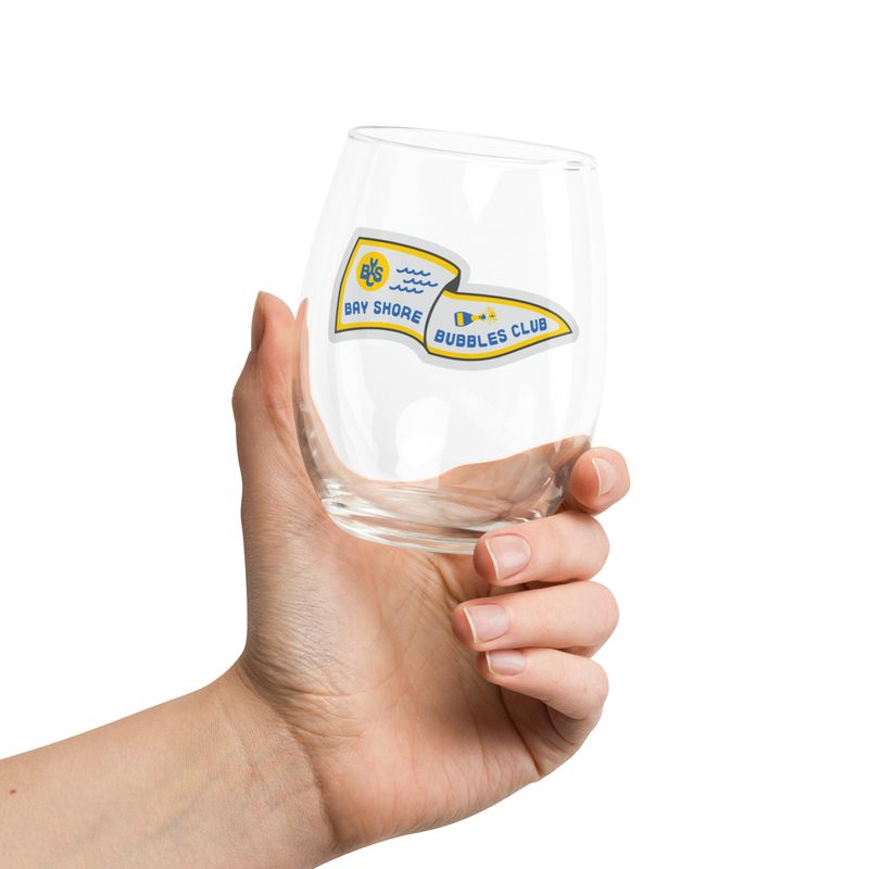 Bay Shore Bubbles Club stemless glass