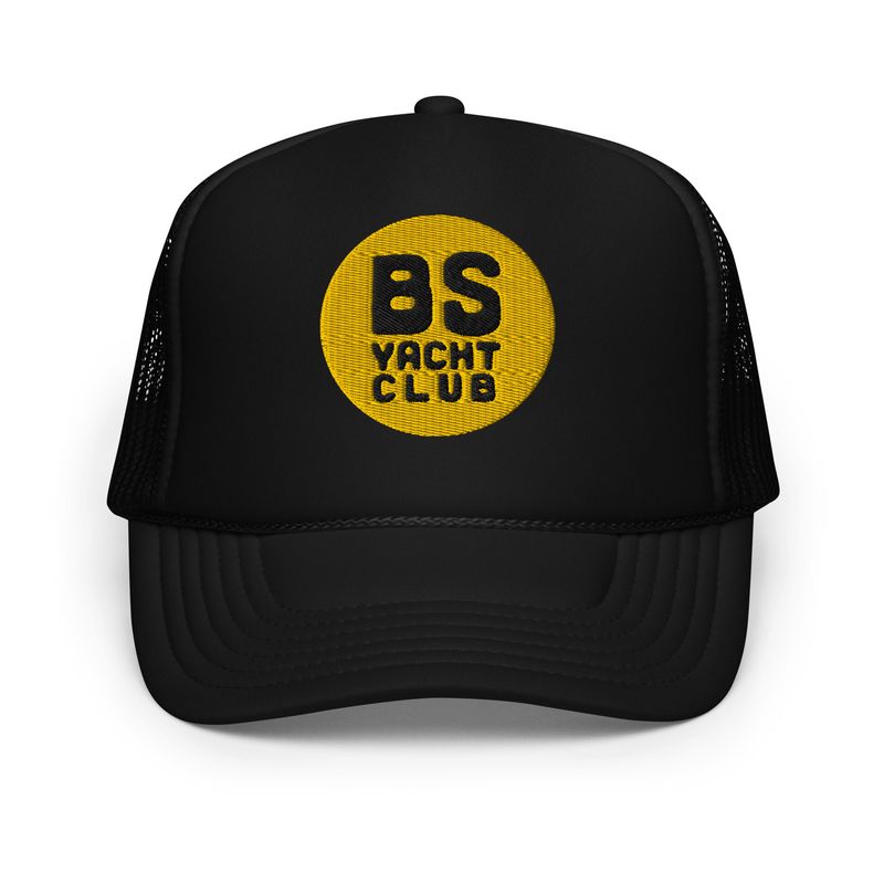 BS Yacht Club Black Puffy Trucker