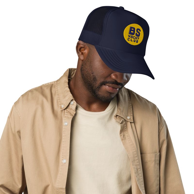 BS Yacht Club Navy Puffy Trucker