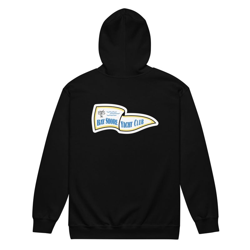 Bay Shore Yacht Club Zip Up Hoodie (Dark Colors)