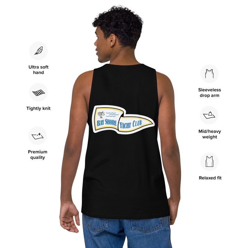 Bay Shore Yacht Club Men's Tank (Dark Colors)