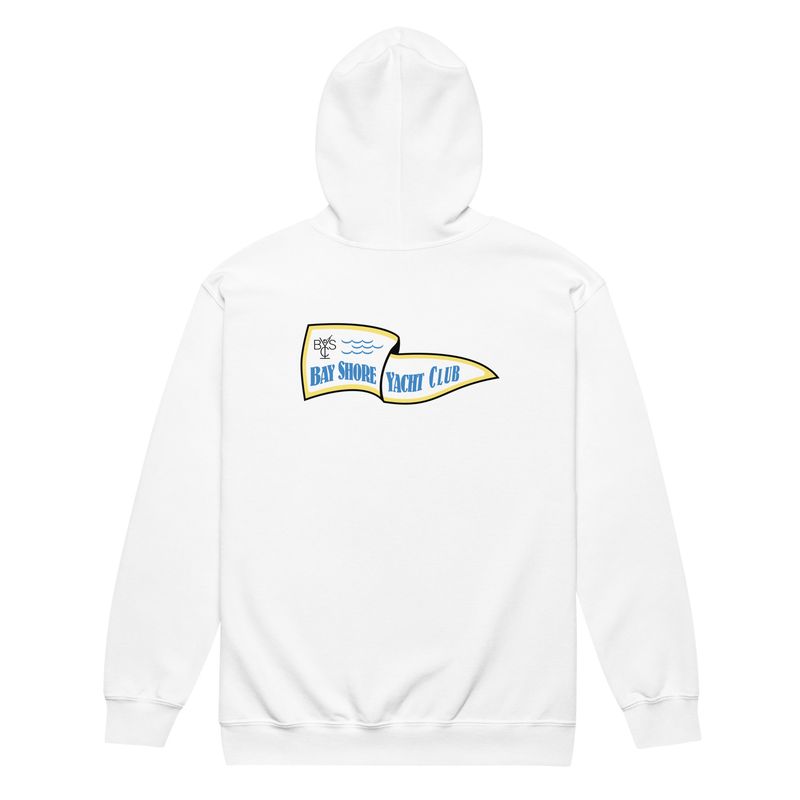 Bay Shore Yacht Club Zip Up Hoodie (Light Colors)
