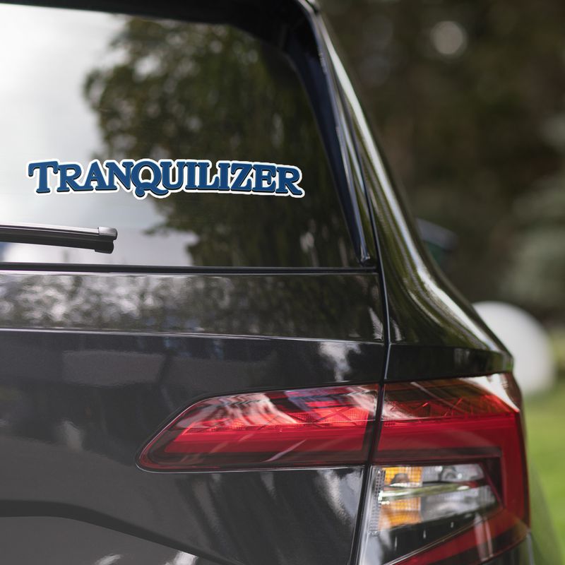 Tranquilizer Boat Transom Sticker - Choose a size
