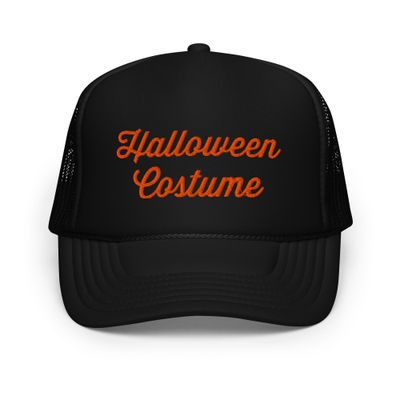 Halloween Costume Embroidered Trucker Cap