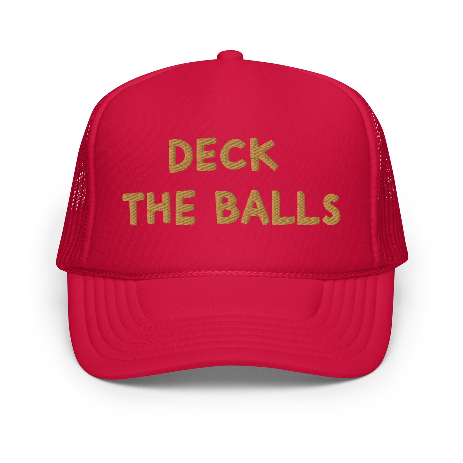 Deck the Balls Embroidered Foam Trucker Hat