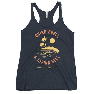 Doing Swell, Living Well - Women's Racerback Tank
