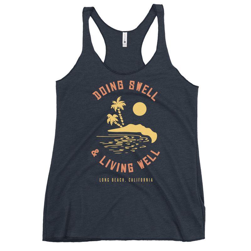 Doing Swell, Living Well - Women's Racerback Tank