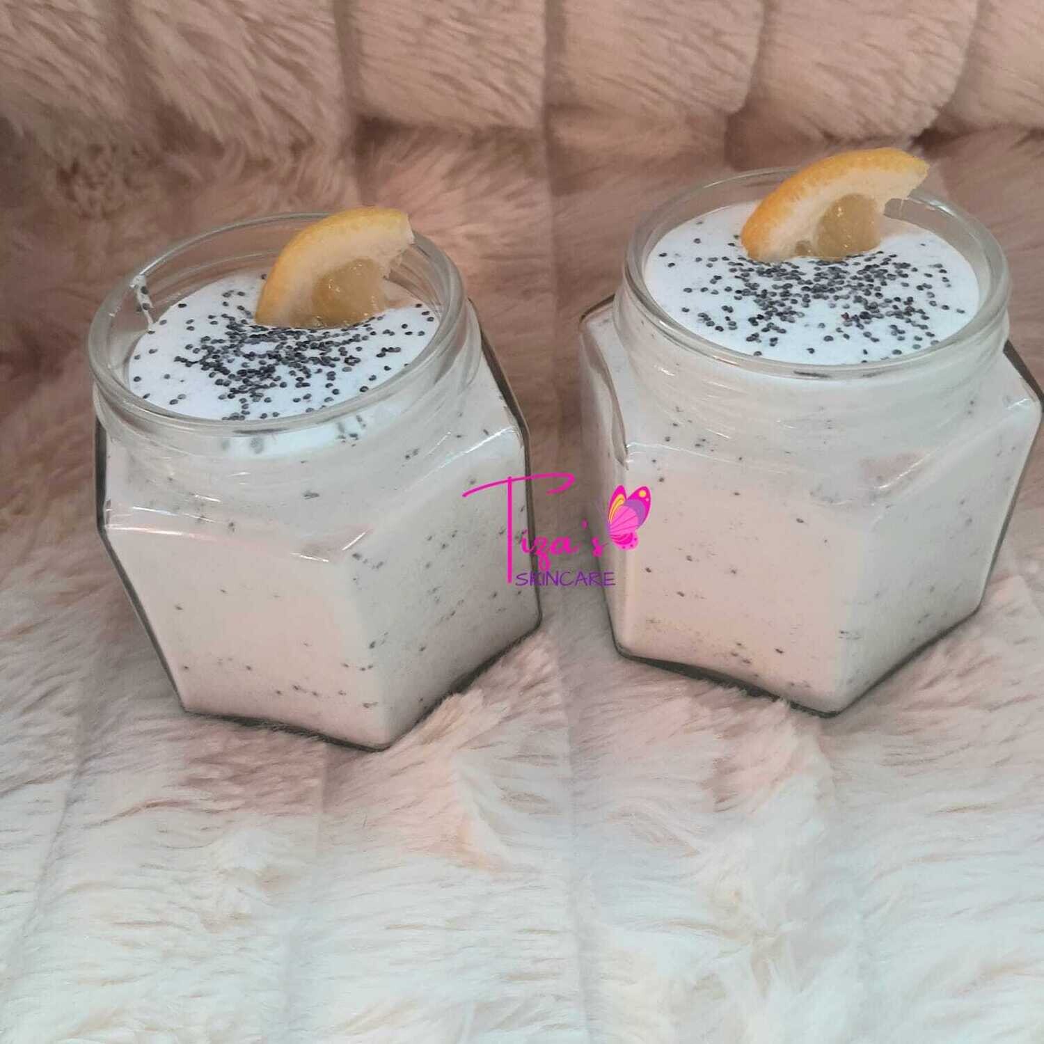 Lemon Poppyseed Whipped Scrub (4oz)