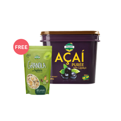 3.2KG Açaà Purée with Cupuaçu + Free Granola with Tapioca 3.2KG Açaà Purée with Cupuaçu + Free Granola with Tapioca