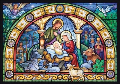 Stained glass advent calendar bb862