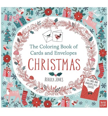 Coloring Book of Cards and Envelopes Christmas by Rebecca Jones