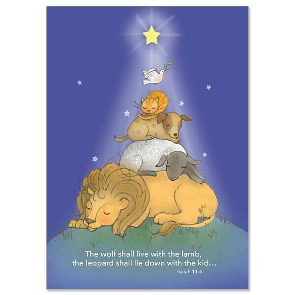 Lion and the Lamb BX 18 Christmas Cards WCB4321