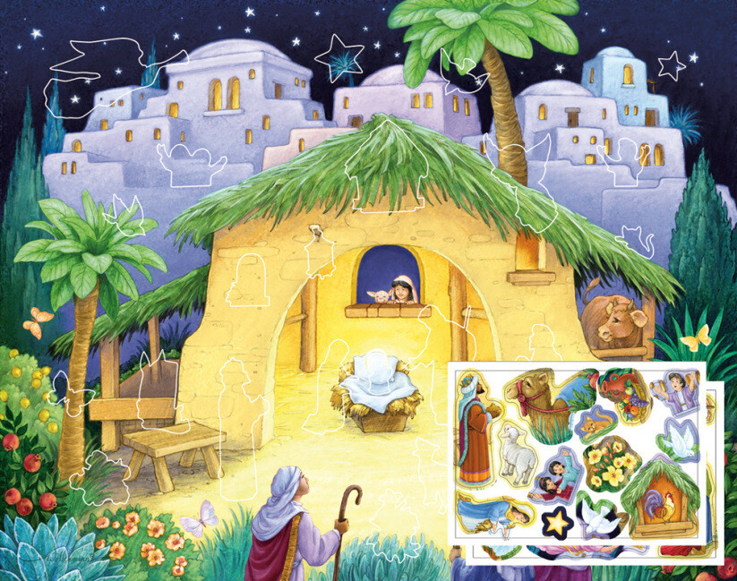 Kid's Nativity Sticker Advent Calendar BB207