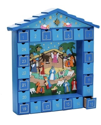 Kurt Adler Wooden Advent Calendar