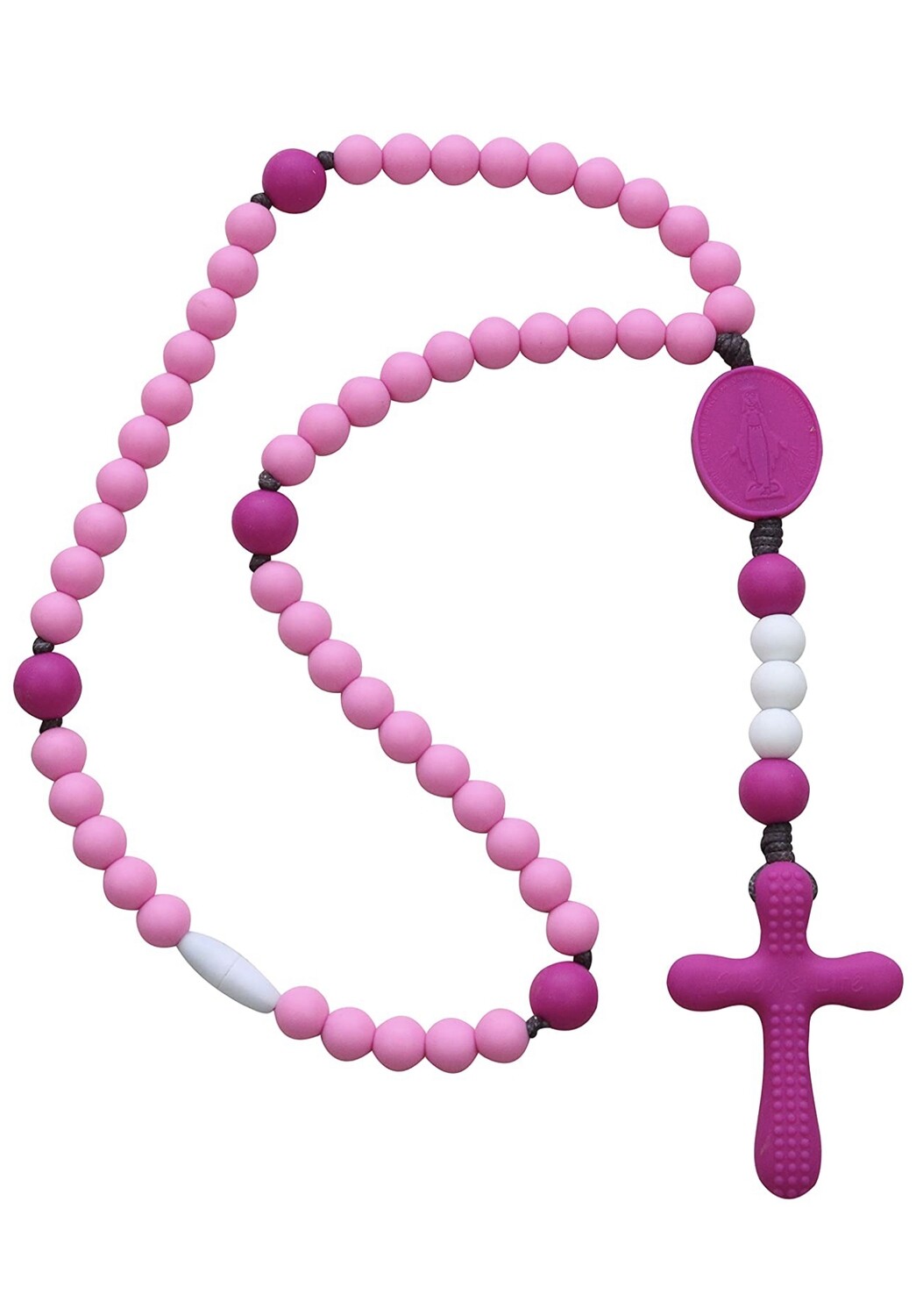 Maria Goretti Pink Chews Life Rosary