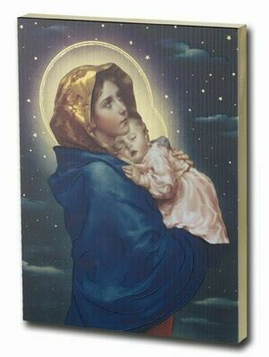 Madonna of the Streets Large Gold Embossed 7.5x10 Plaque 520-203