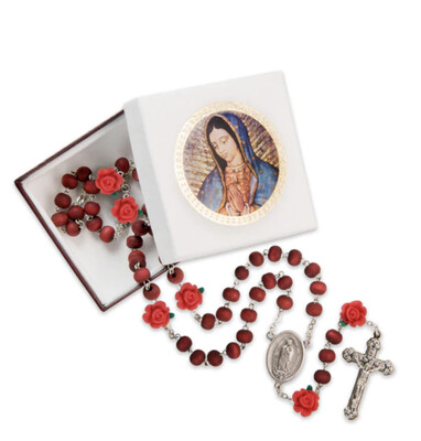 7mm Our Lady of Guadalupe Rosary 1166BX