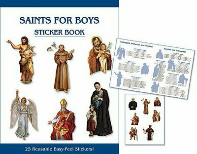 Aquinas Kids Saints for Boys Sticker Book NC644