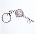 St Benedict Silver Key Chain