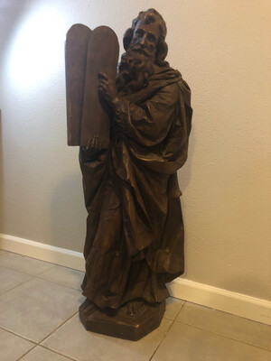 Moses and the 10 Commandments Statue