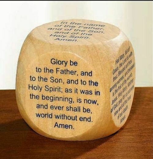 Favorite Catholic Prayer Cube