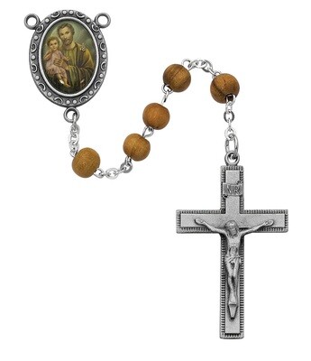 Olive Wood St Joseph Rosary