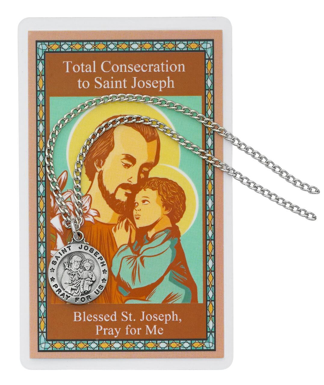 St Joseph Consecration Pendant Set 24"
