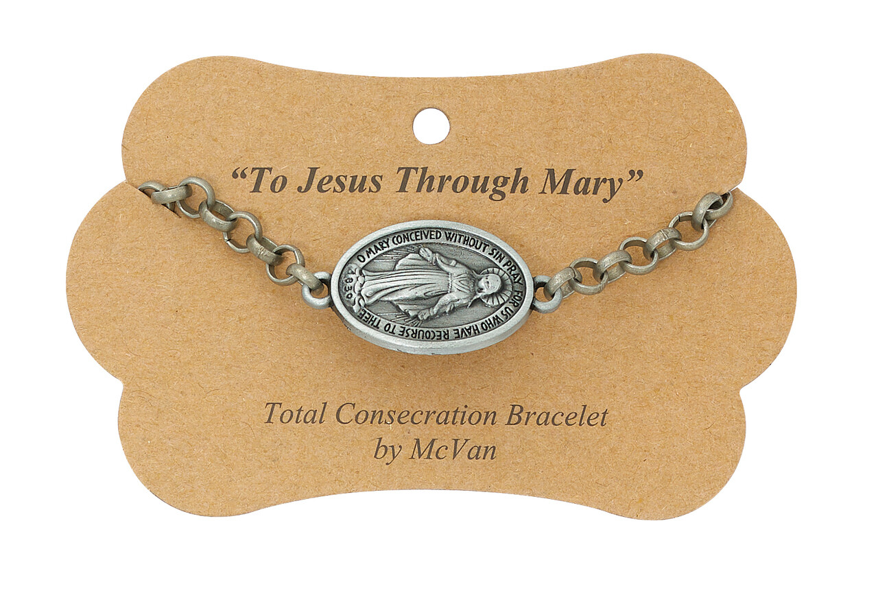 7.5" Total Consecration to Mary Medal Bracelet