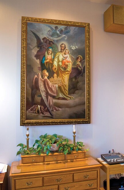 St Joseph Patron of the Church - Church-Sized Framed Canvas