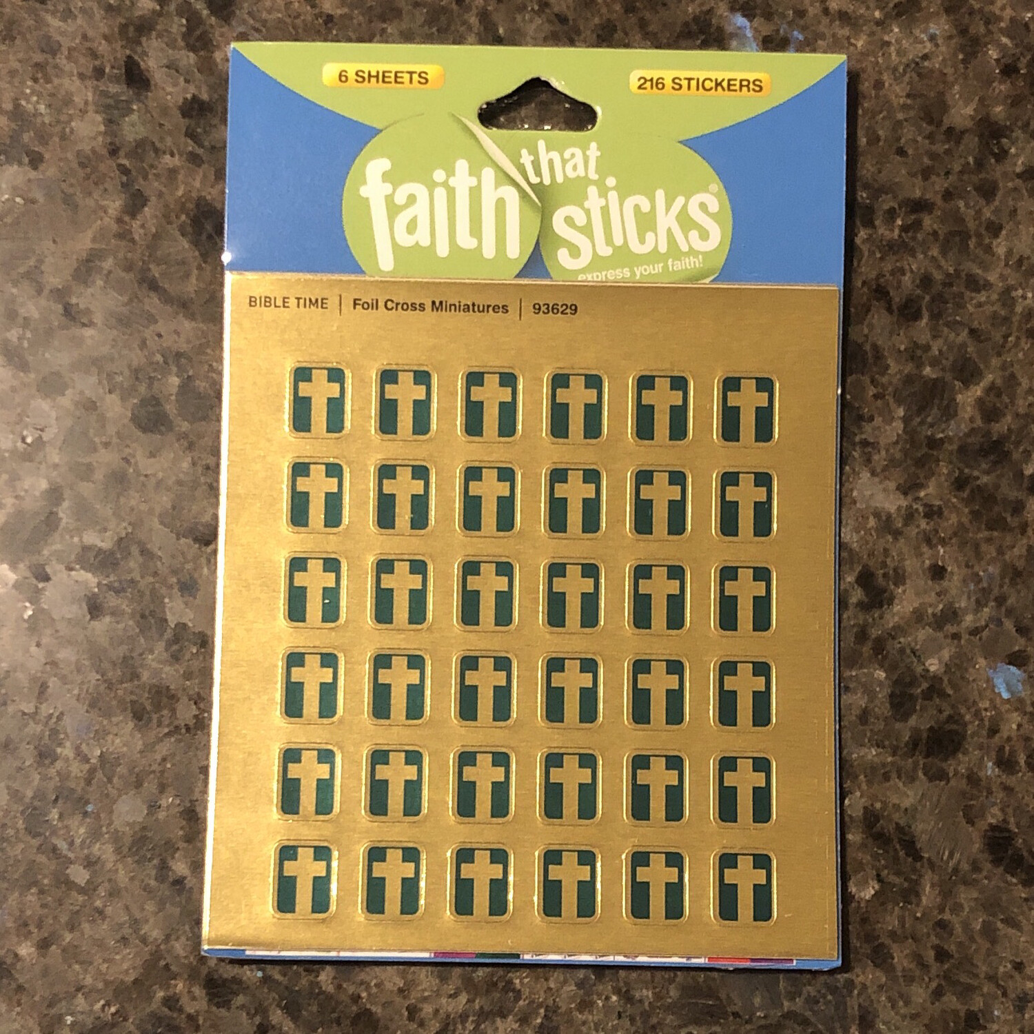 Foil Cross Miniatures Stickers 93629