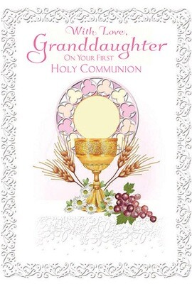 With Love Granddaughter First Communion 85525
