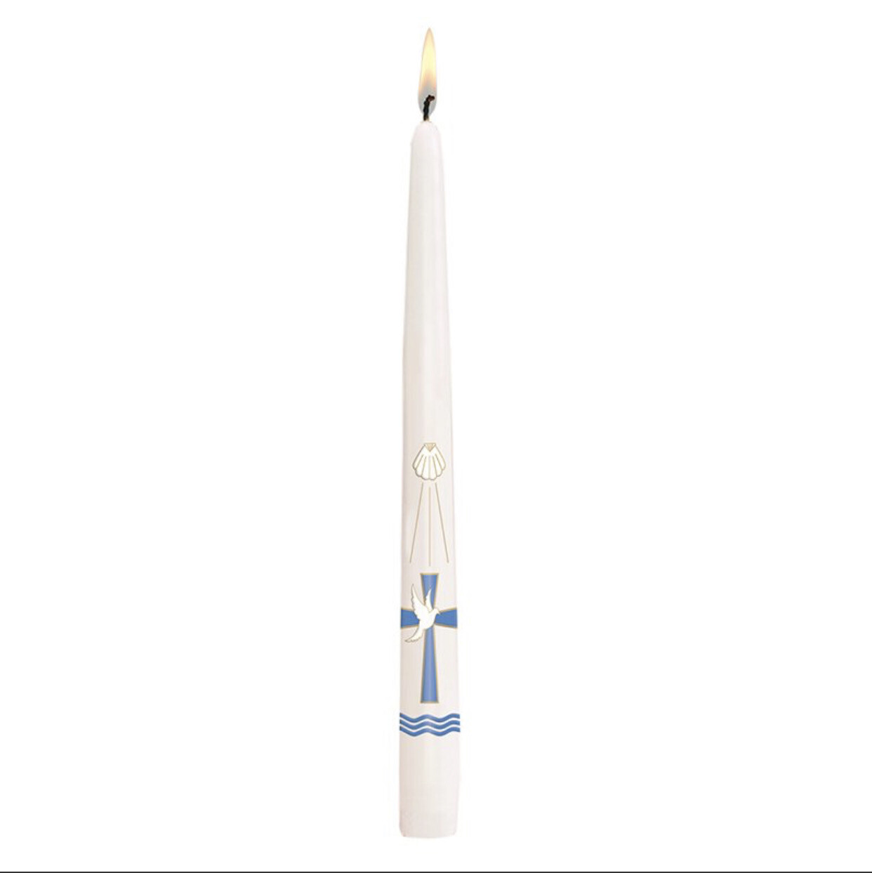 Blue Cross Baptism Candle Tapers Case