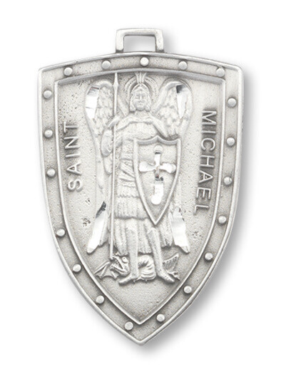 1 1/4 Pewter St Michael Medal 24" P1617/24