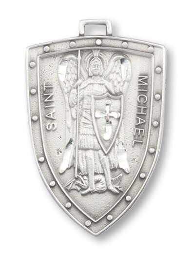 1 1/4 Pewter St Michael Medal 24&quot; P1617/24