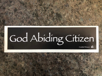 Bumper Sticker - God Abiding Citizen