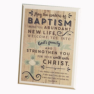 Waters of Baptism Plaque W Easle 57257