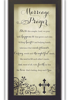 Marriage Prayer Wall Plaque With Box 56020