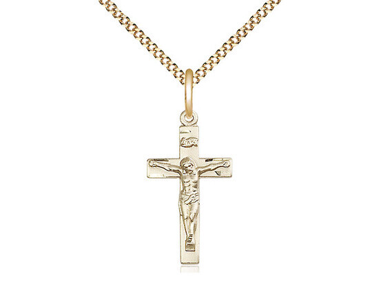 Gold Filled Crucifix Sm 0001gf/18g