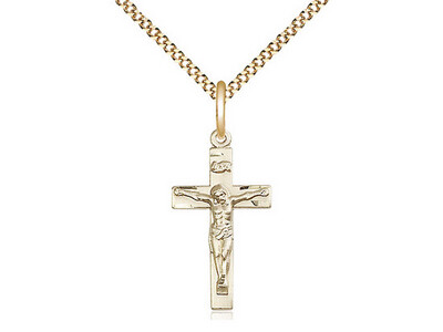 Gold Filled Crucifix Sm 0001gf/18g