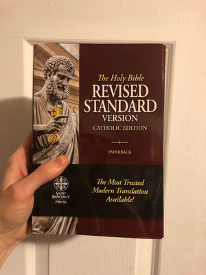 The Holy Bible RSV by Saint Benedict press; paperback