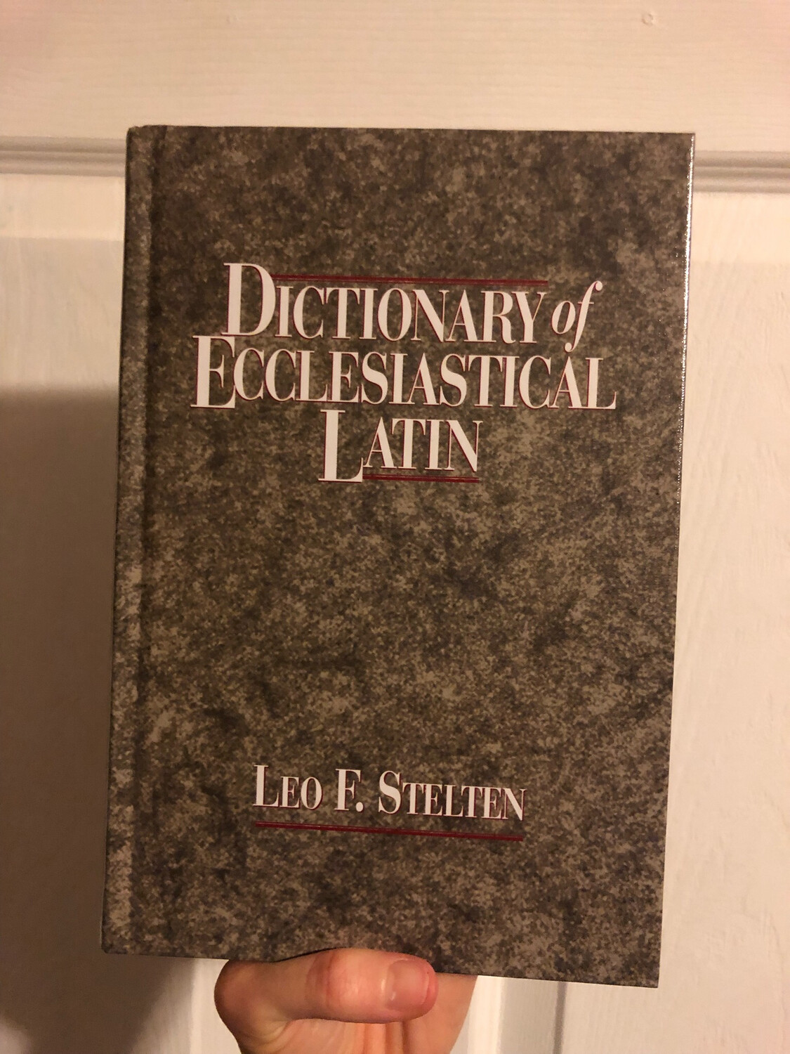 Dictionary of Ecclesiastical Latin by Leo F Steltin