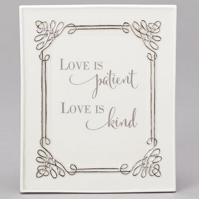 Love is Patient Wall Plaque 12193