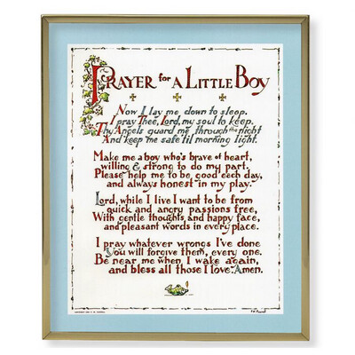 Prayer for a Little Boy Wall Picture