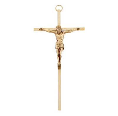 7” Brass Crucifix with 3” Gold Finished Corpus