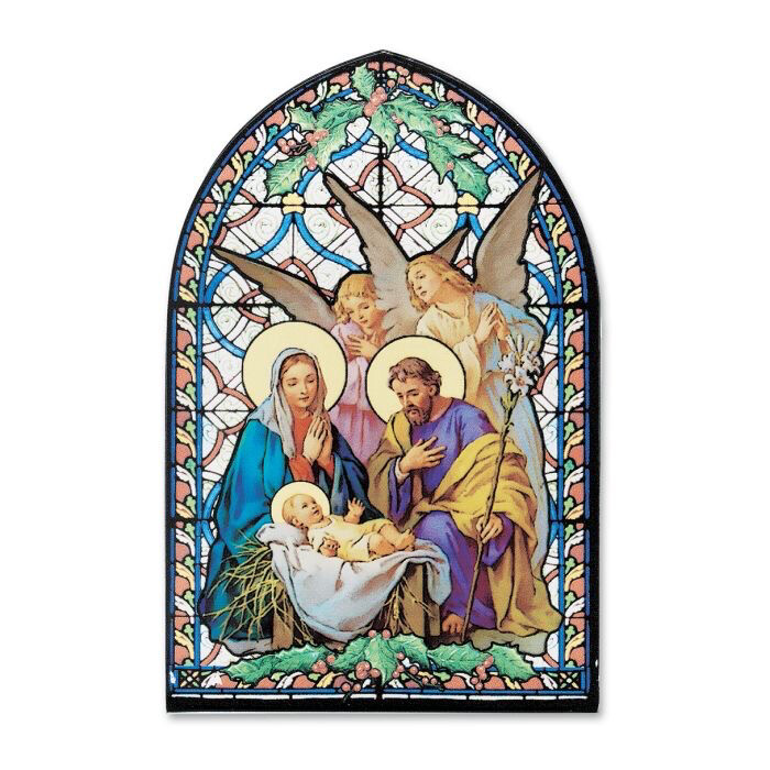 Mosaic Arch Liturgical Glass Christmas Nativity