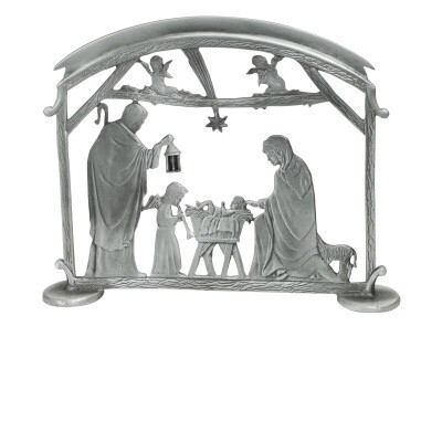 Sm Silver Holy Family Nativity Scene NT109