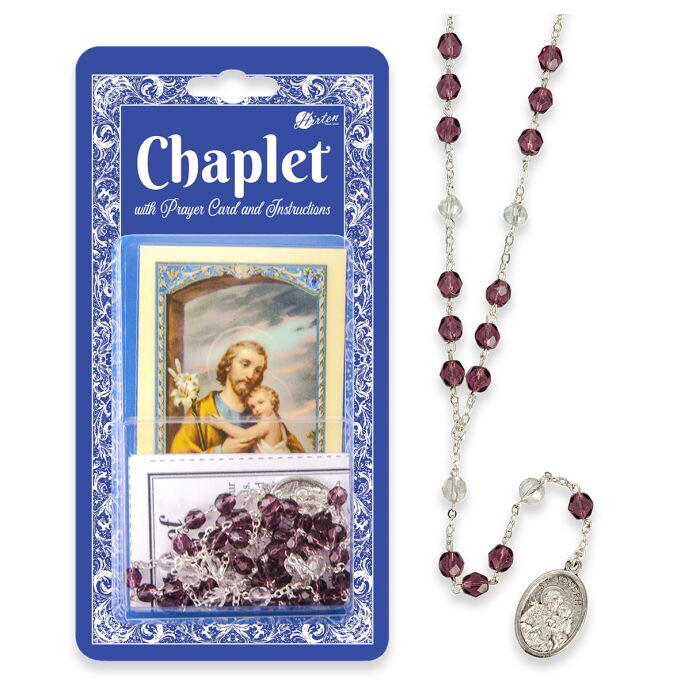 St Joseph Chaplet Carded