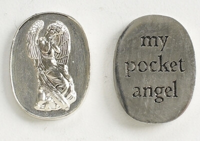 Token                               Oval Pocket Angel  1”