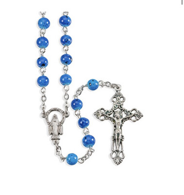 Turquoise Bead Imitation Stone Rosary 269BLBX