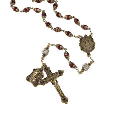 Divine Mercy Vintage Rosary